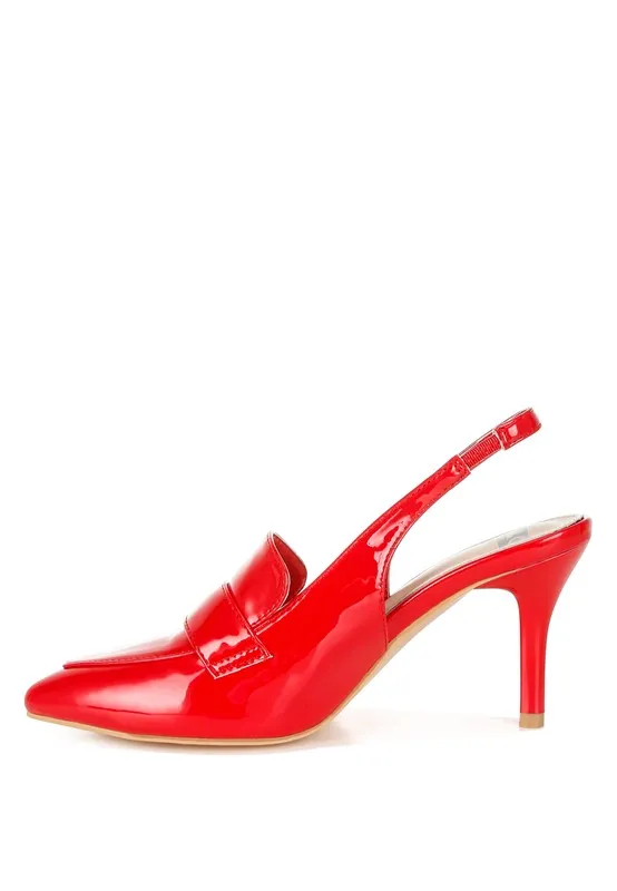 Sleek Allure Slingback Loafer Sandals