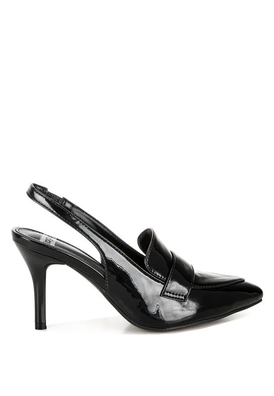 Sleek Allure Slingback Loafer Sandals