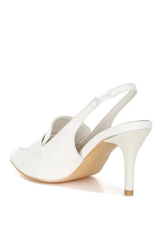 Sleek Allure Slingback Loafer Sandals
