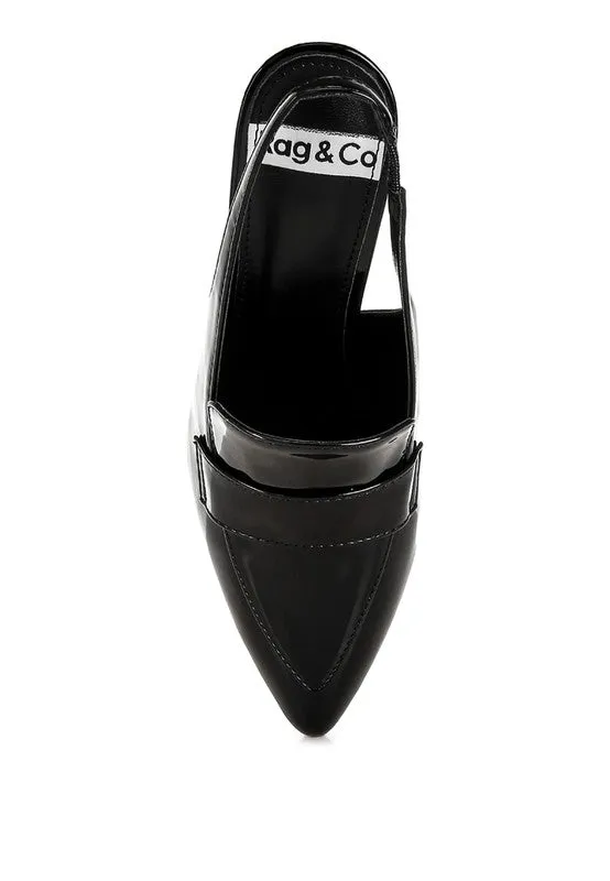 Sleek Allure Slingback Loafer Sandals