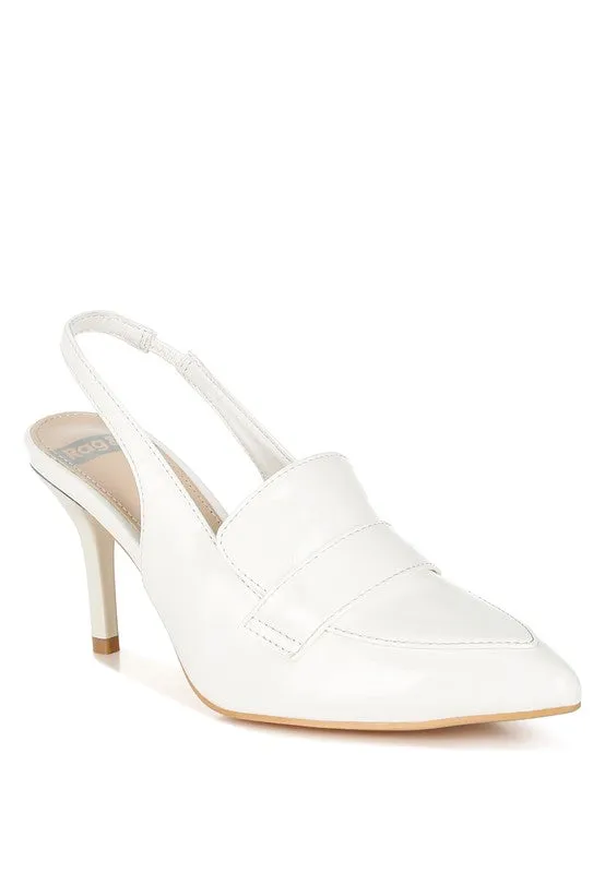 Sleek Allure Slingback Loafer Sandals