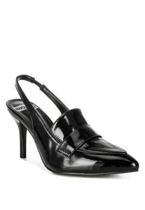 Sleek Allure Slingback Loafer Sandals