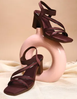 Sleek Multi-Strap Block Heel Sandals