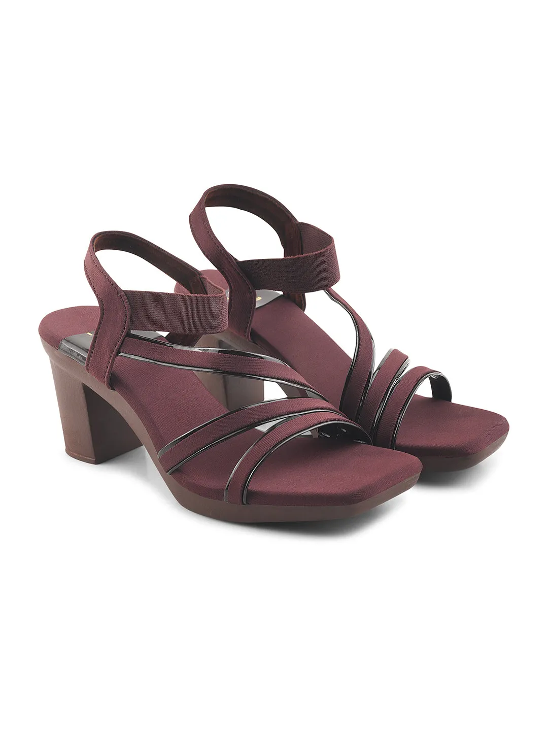 Sleek Multi-Strap Block Heel Sandals