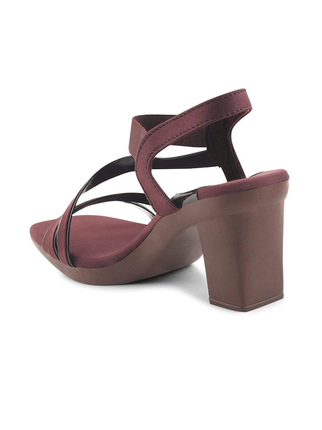 Sleek Multi-Strap Block Heel Sandals