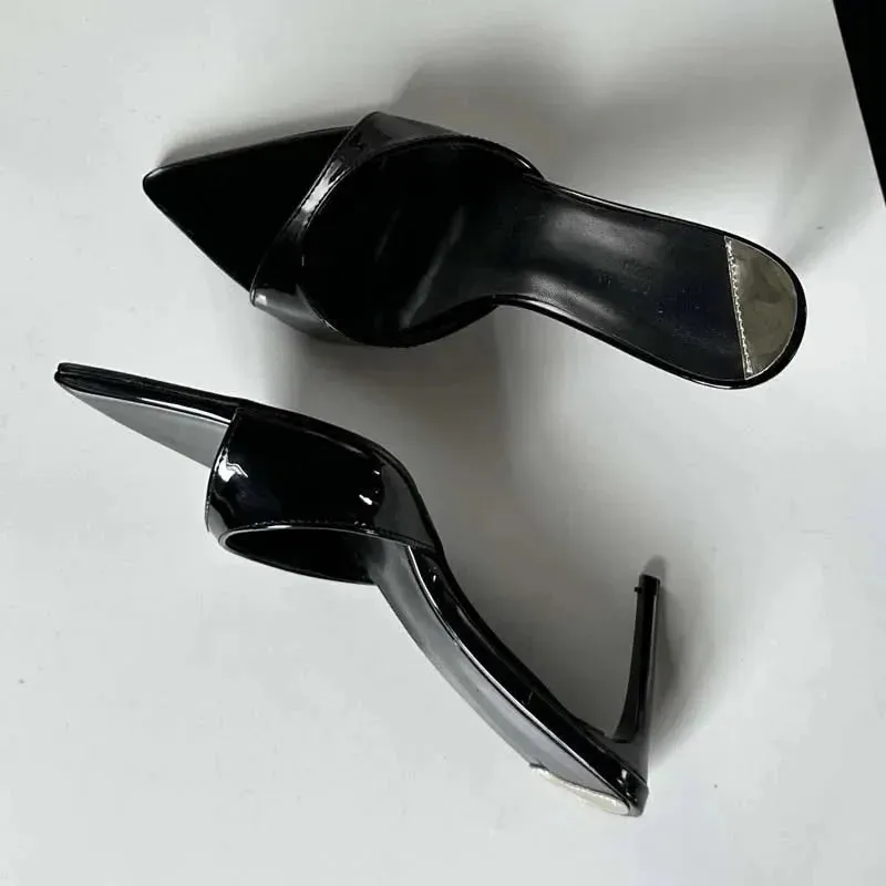 Sleek Pointed-Toe Mules