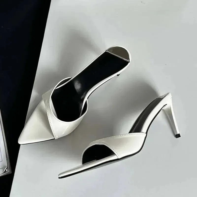 Sleek Pointed-Toe Mules