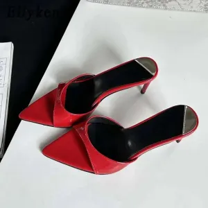 Sleek Pointed-Toe Mules