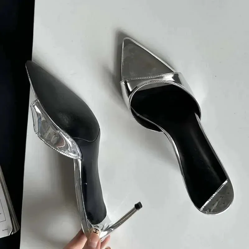 Sleek Pointed-Toe Mules