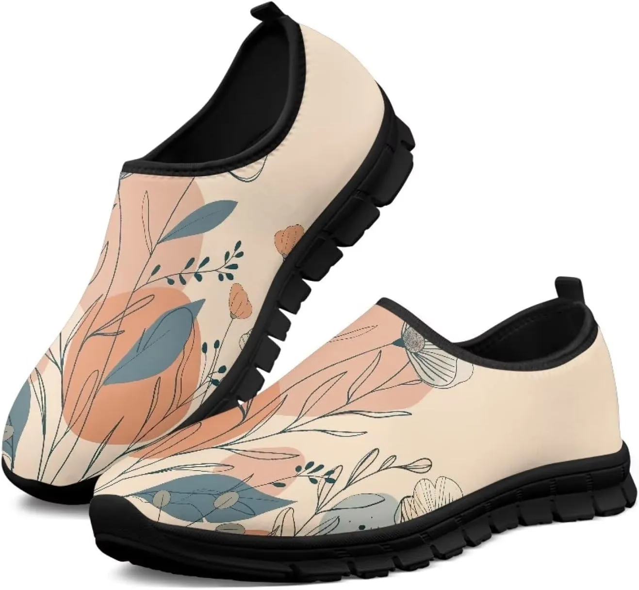 Slip On Tennis Shoes Women Soft Various Styles Black Edge