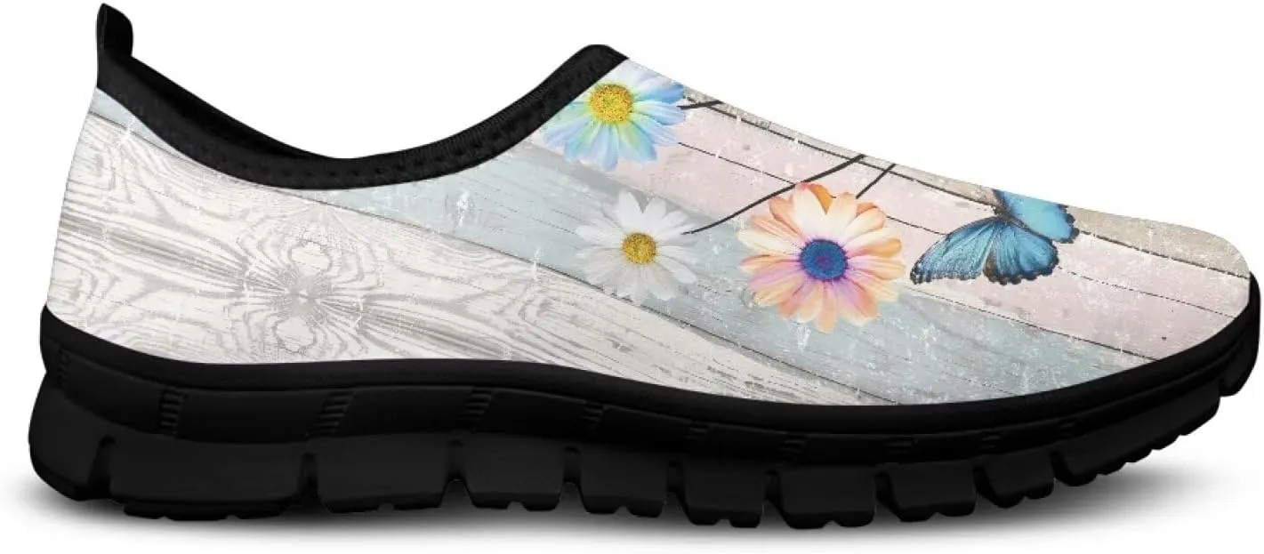 Slip On Tennis Shoes Women Soft Various Styles Black Edge