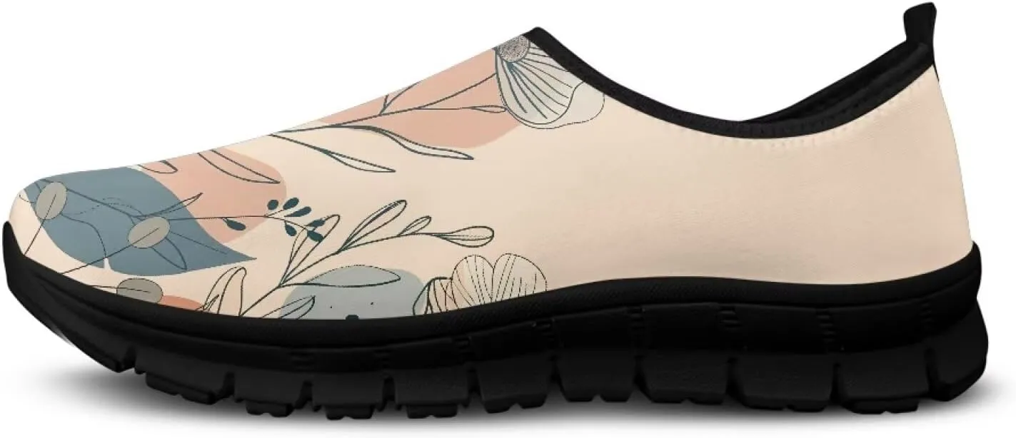Slip On Tennis Shoes Women Soft Various Styles Black Edge