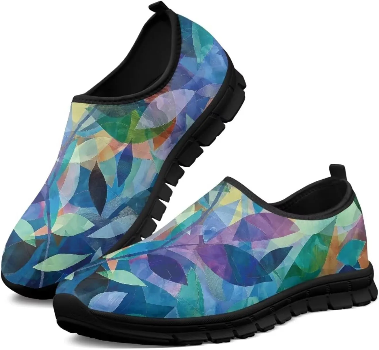 Slip On Tennis Shoes Women Soft Various Styles Black Edge