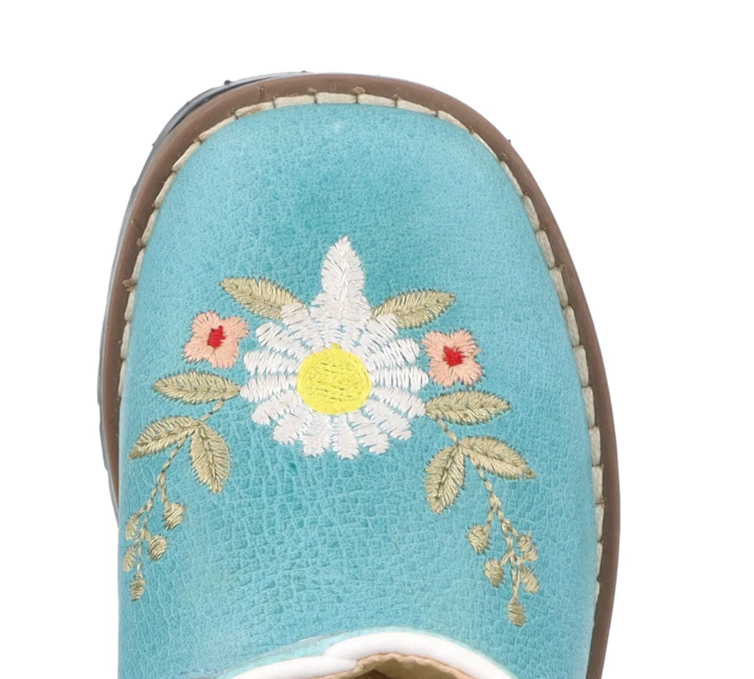 Smoky Mountain Boots Toddler Girls Autry Turquoise Leather Cowboy Boots