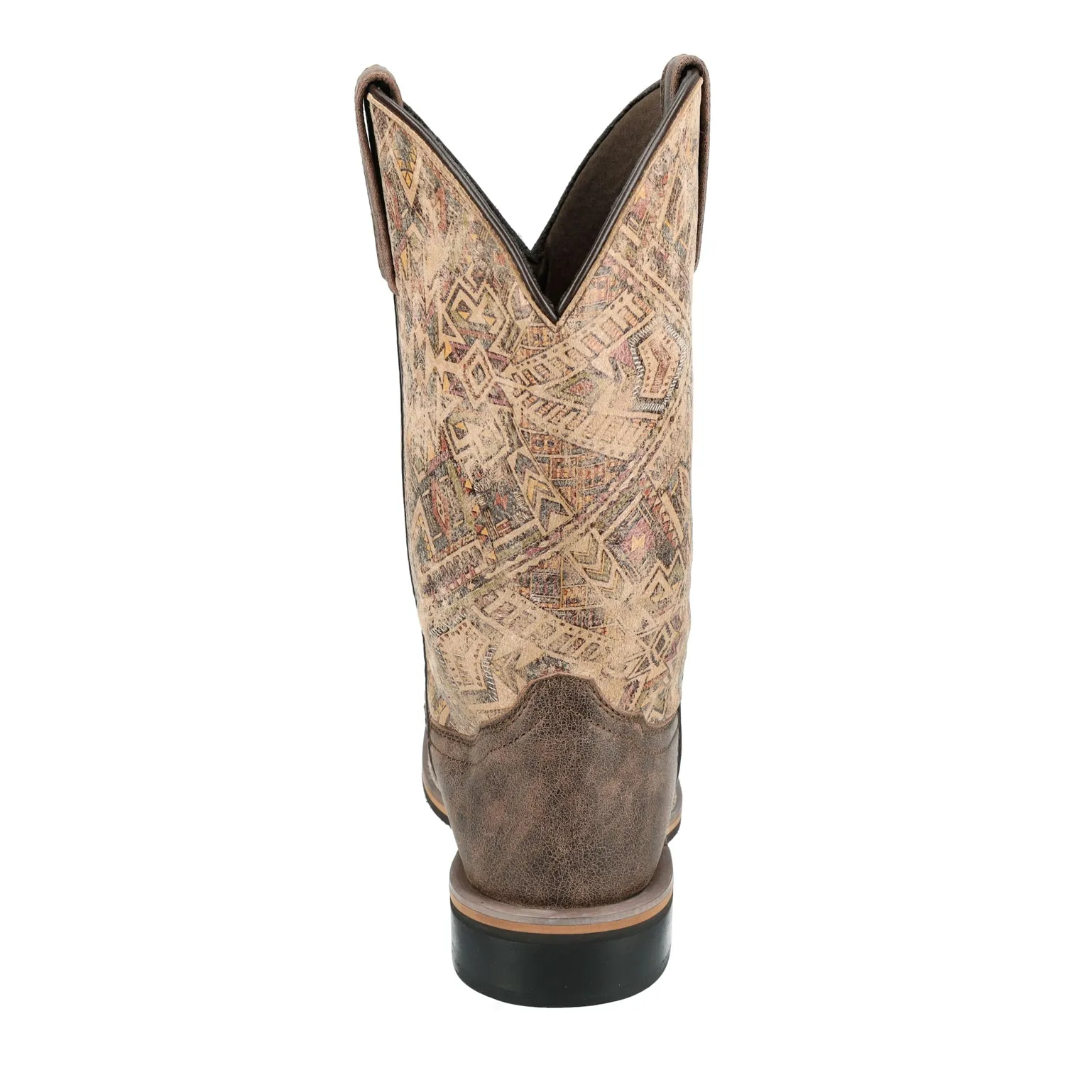 Smoky Mountain Boots Womens Oasis Vintage Chocolate/Tan Leather Cowboy Boots