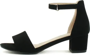 Soda Kids/Children/Girls KICK-2 Wide band Comfortable Sole with Velcor Ankle Strap Block Heel Counter Back Fashion Sandals Shoes