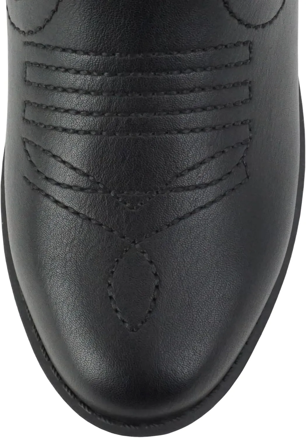 Soda RENO-2 Kids/Girls/Children Western Cowboy Stitched Pointe Toe Low Heel Ankle Mid Shaft Fashion Boots