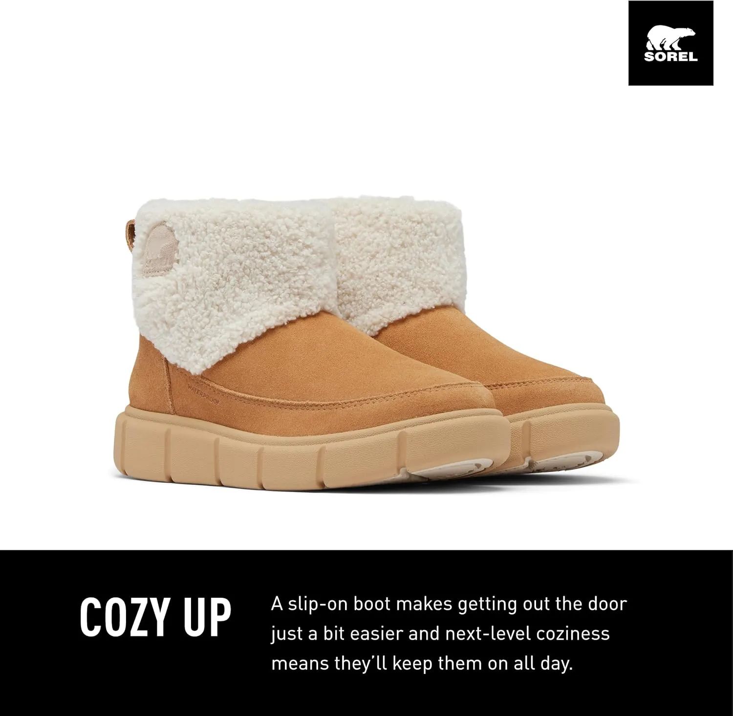 SOREL Children's Explorer lll Slip-On Cozy Waterproof Boot