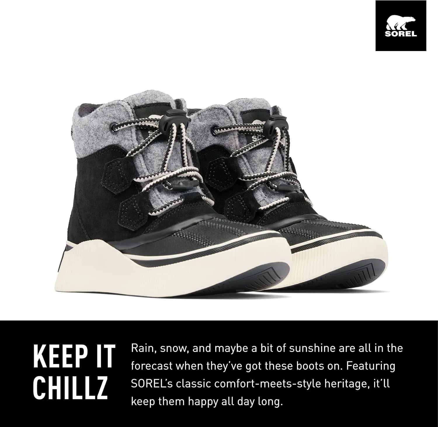 SOREL Children's Out N About lV Chillz Waterproof Boot