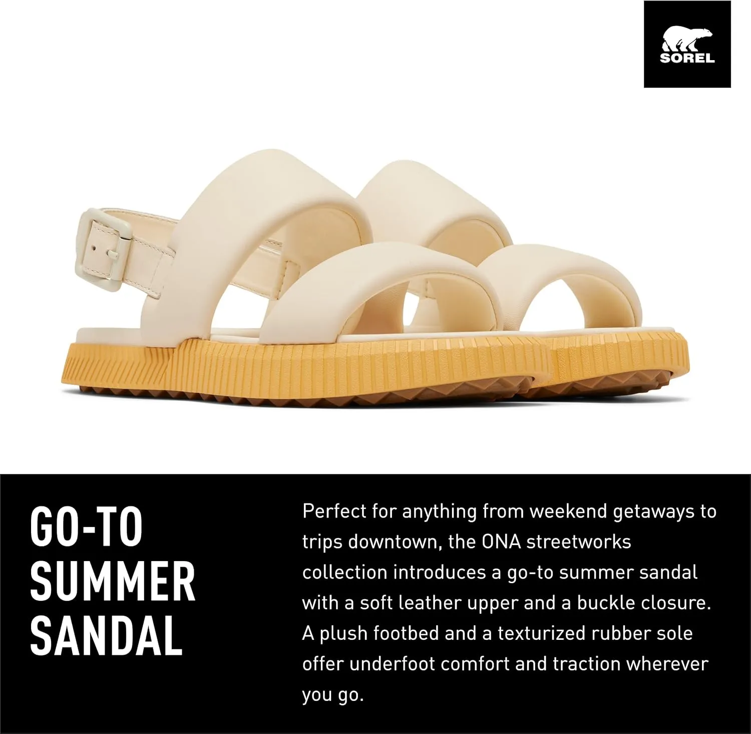 Sorel Women's Ona Streetworks Go To Flat Sandals