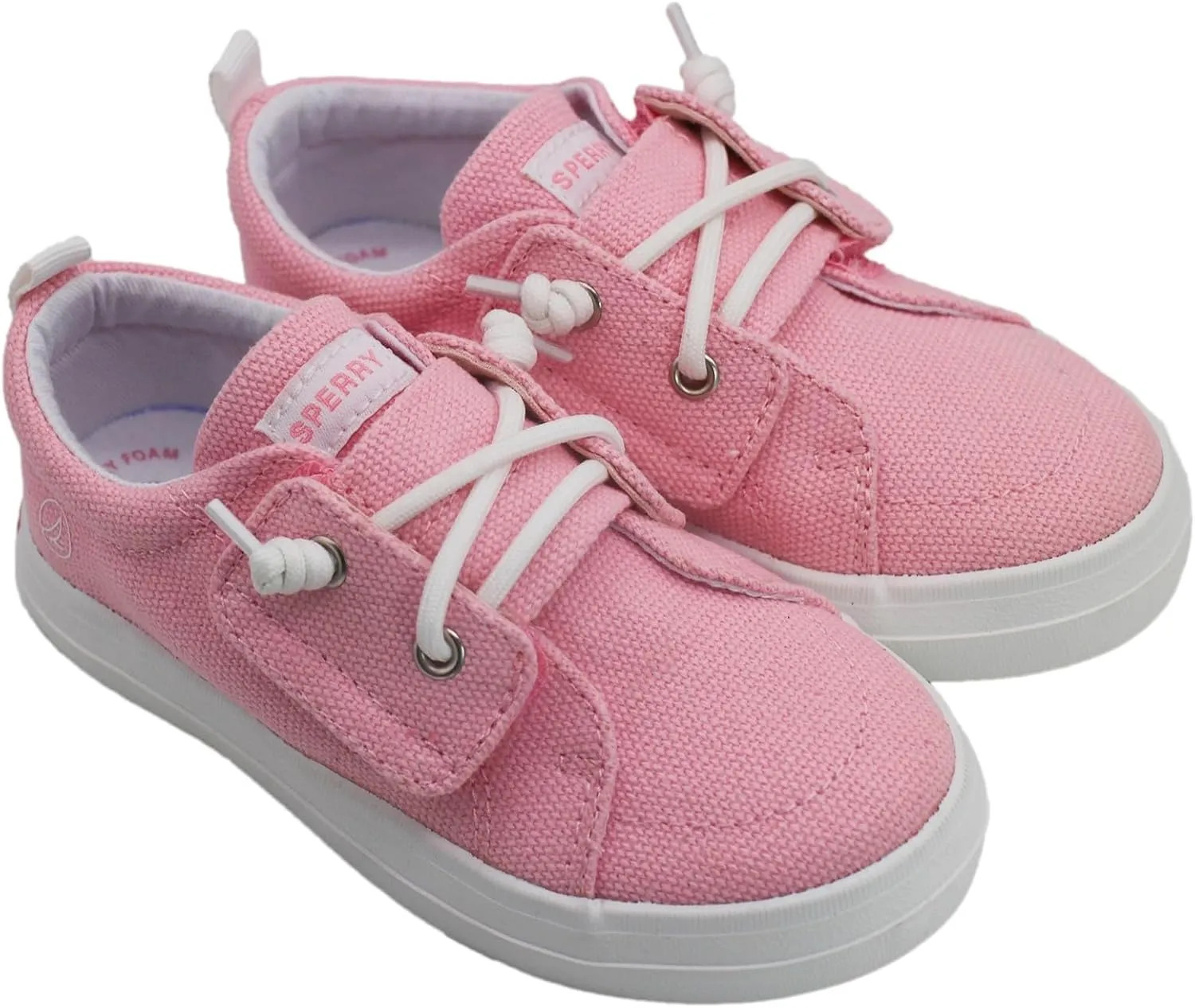 SPERRY Toddler Sneakers – Slip-On Hook & Loop Shoes with Memory Foam Insole for Boys & Girls
