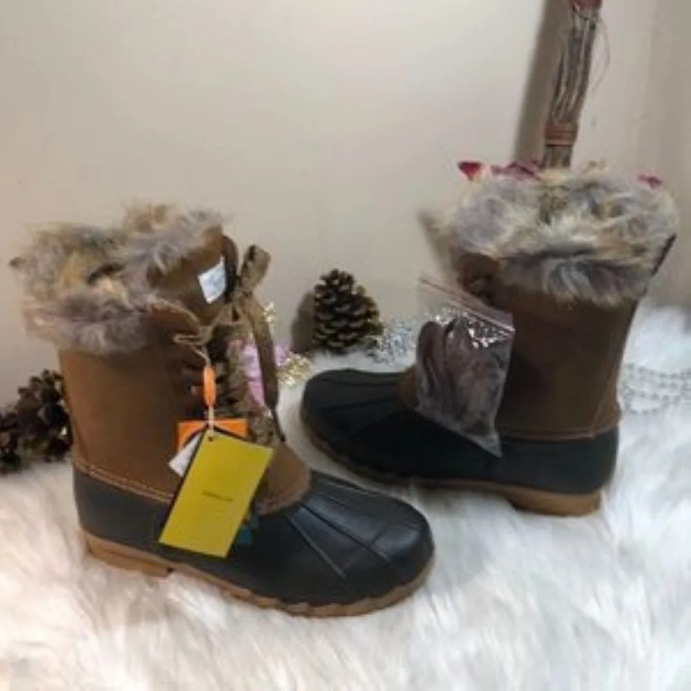 Sporto Leather  Mid-calf Cold Weather Boots 7 & 8