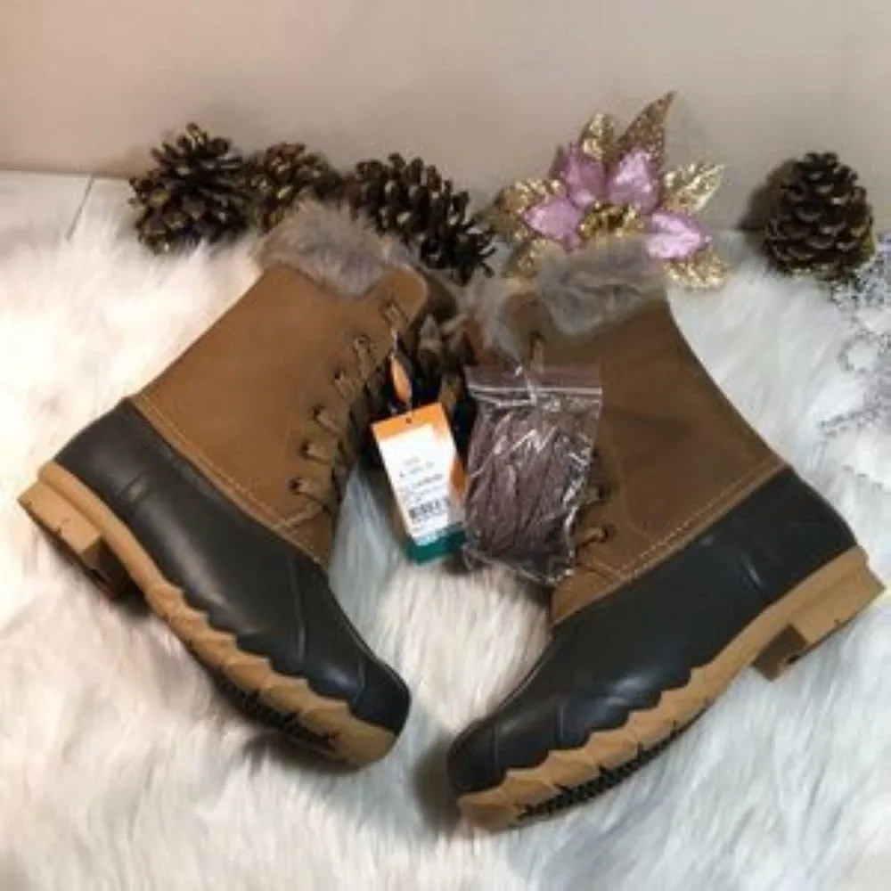 Sporto Leather  Mid-calf Cold Weather Boots 7 & 8