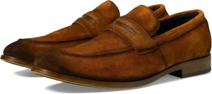 Stacy Adams Men's Burke Penny Slip On Loafer, Copper, 14