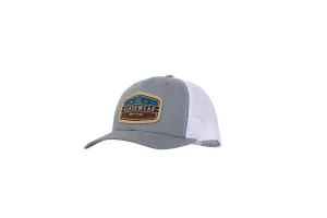 STS Ranchwear Unisex Hexagon Patch Heather Gray/White Cotton Blend Baseball Cap