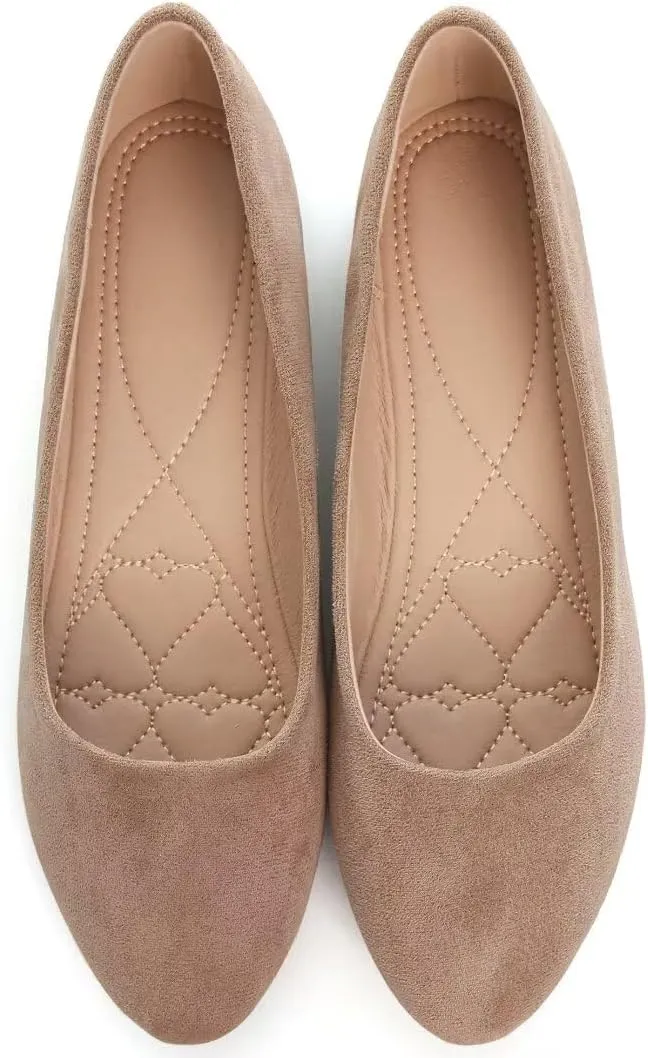 Stunner Women Cute Slip-On Ballet Shoes Soft Solid Classic Pointed Toe Flats