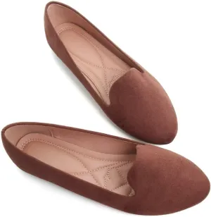 Stunner Women's Flats Classic Candy Colored Cute Slip On Ballet Shoes Soft Solid Dress Flat Shoes