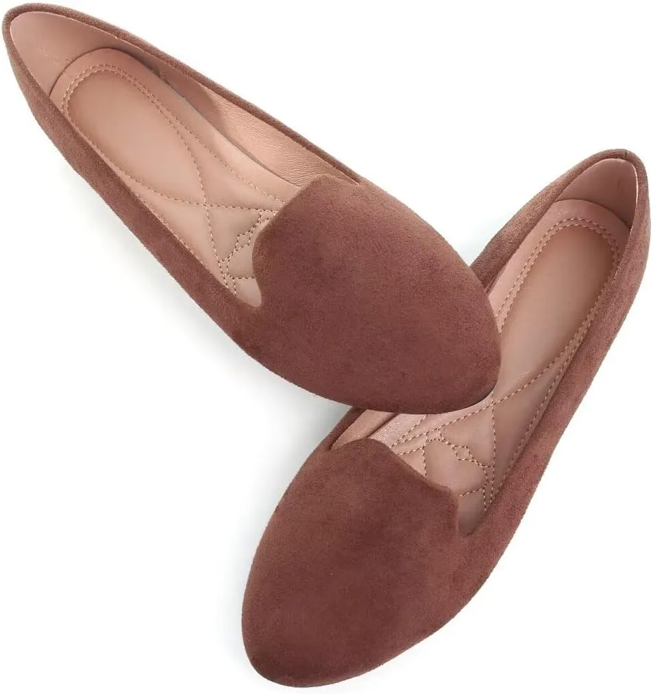 Stunner Women's Flats Classic Candy Colored Cute Slip On Ballet Shoes Soft Solid Dress Flat Shoes