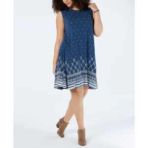 Style & Co Plus Size Printed Swing Dress