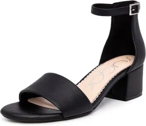 Sugar Women's Block Heel Sandals – Open Toe, Ankle Strap, Comfortable Dress Shoes for Weddings & Casual Wear