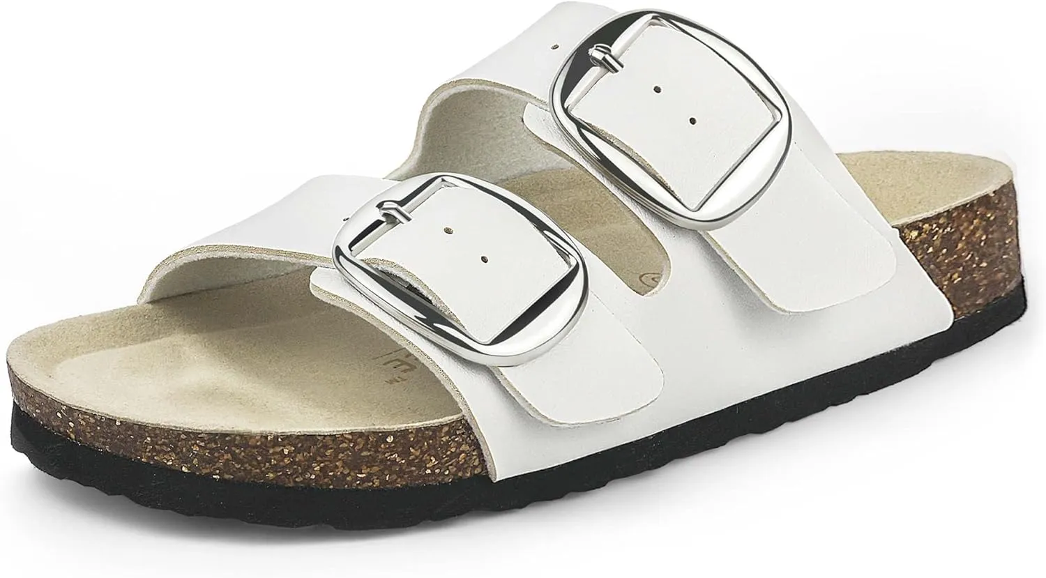 Sweechee Women's Cork Sandals Soft Footbed, Comfortable Slides Shoes for Women