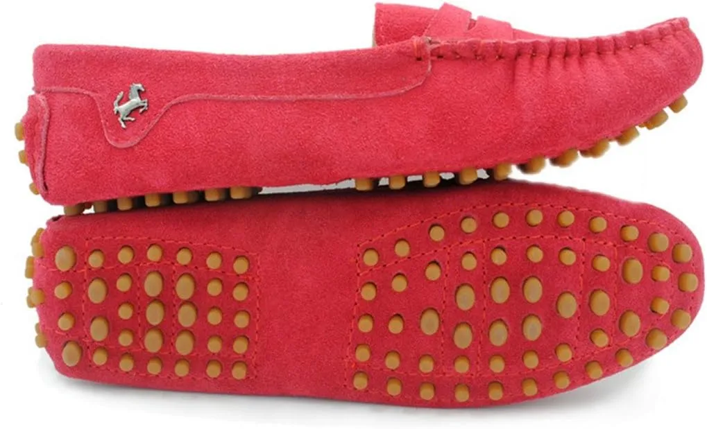 TDA Womens Comfortable Suede Leather Driving Walking Running Boat Loafers Moccasins Flats Multi Colored