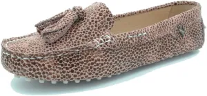 TDA Womens Tassel Leather Slip On Driving Walking Trail Running Loafers Boat Shoes Multi Colored