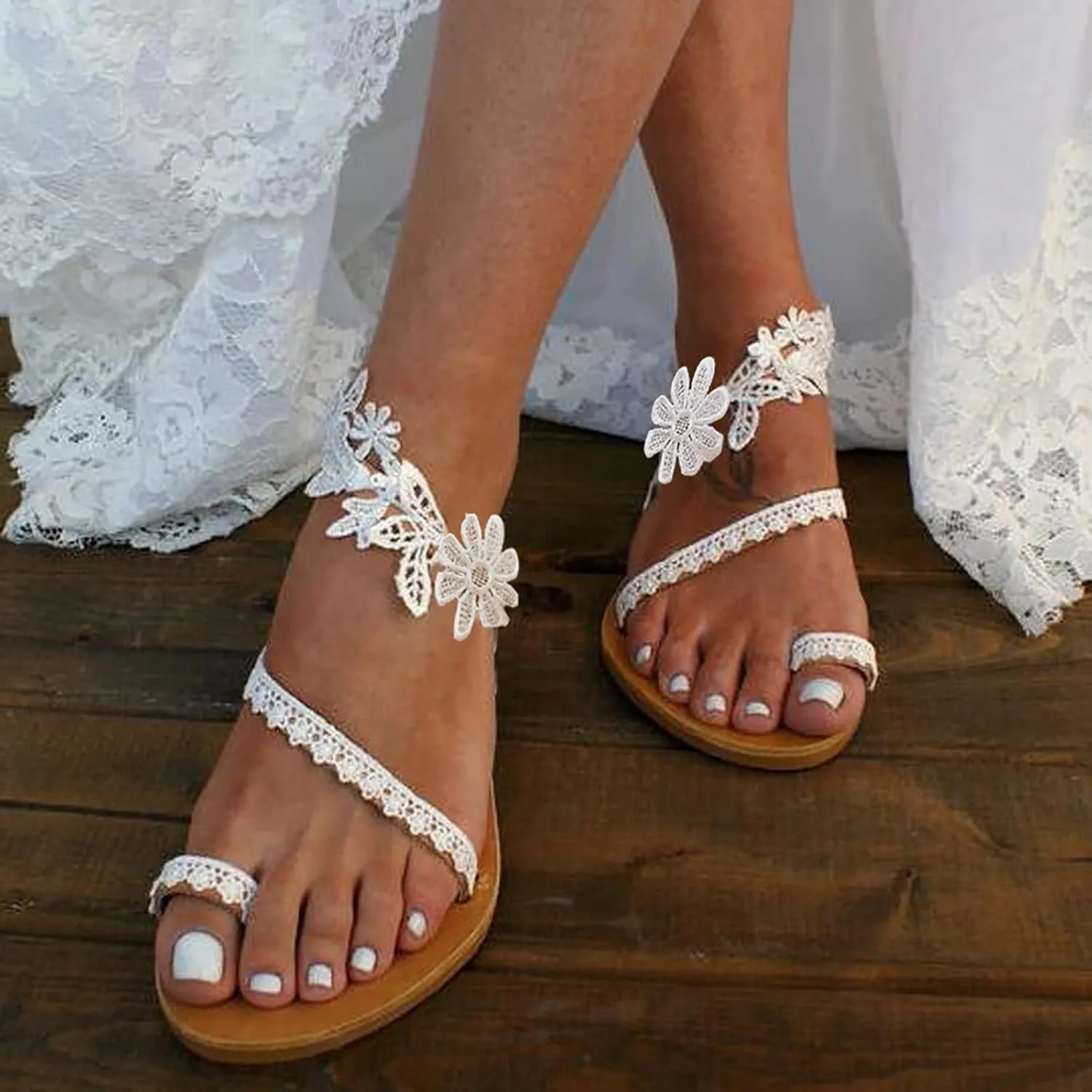 Temperament Flat Sandals for Women Comfortable Ankle Strap Outdoor Walking Shoes Comfortable Walking Sandals