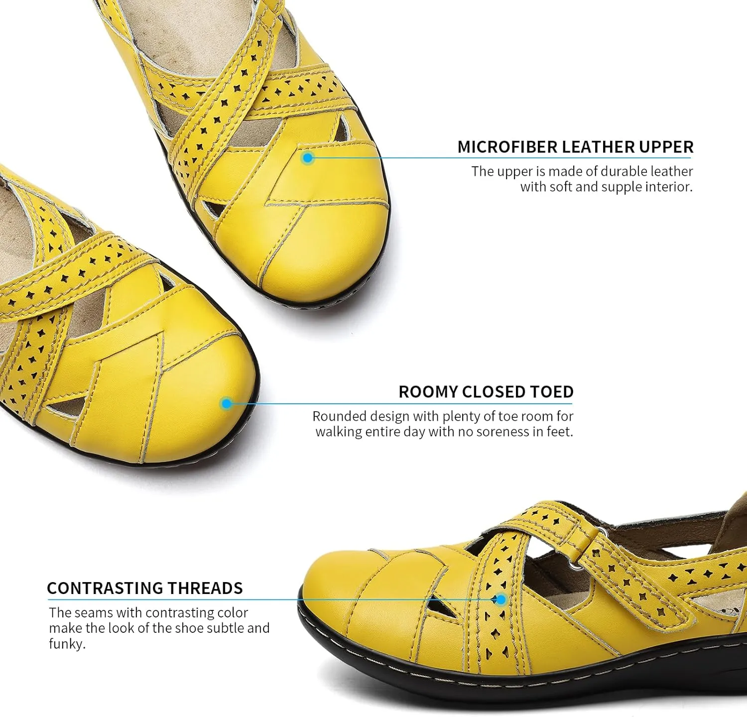 TERRIKAT Women's Casual Loafers Cute Slip On Comfort Walking Flats Leather Driving Moccasins Fashion Closed Toe Boat Shoes