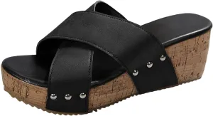Thick Soled Height Enhancing Strap Slippers Fashionable And Casual Outdoor Beach Ladies' Open Toe Flip Flops Girls