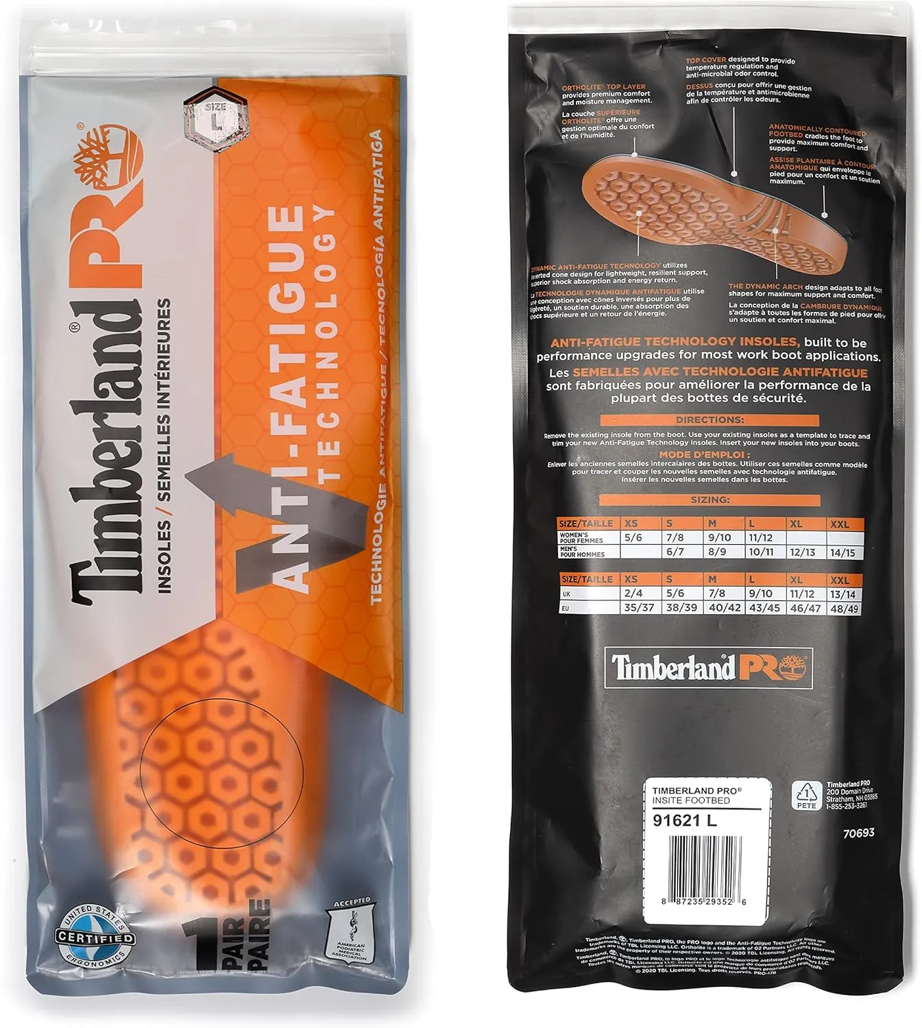 Timberland PRO Men's Anti-Fatigue Technology Replacement Insole
