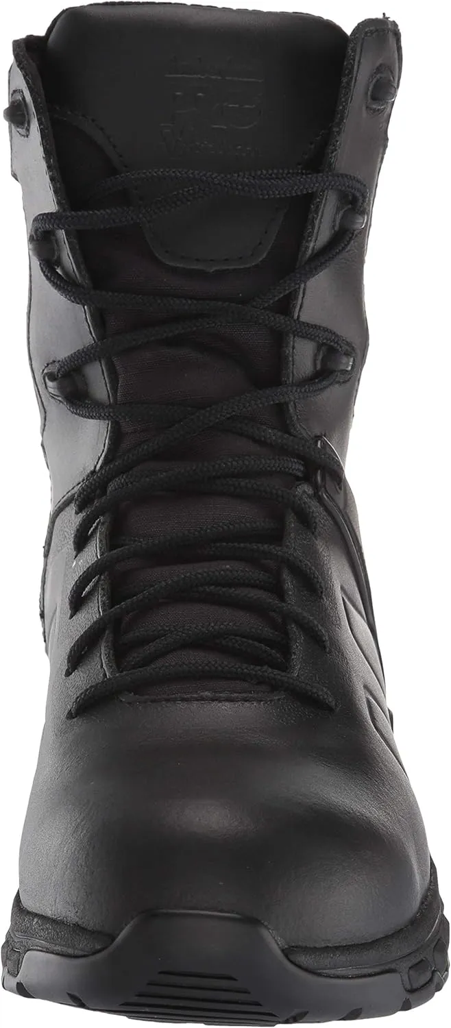 Timberland PRO Men's Hypercharge 8 Inch Soft Toe Side-Zip Waterproof Tactical Duty Uniform Work