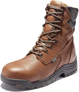 Timberland PRO mens Titan® 8" Alloy Safety Toe Waterproof Industrial Work Boot, Brown, 10.5 US