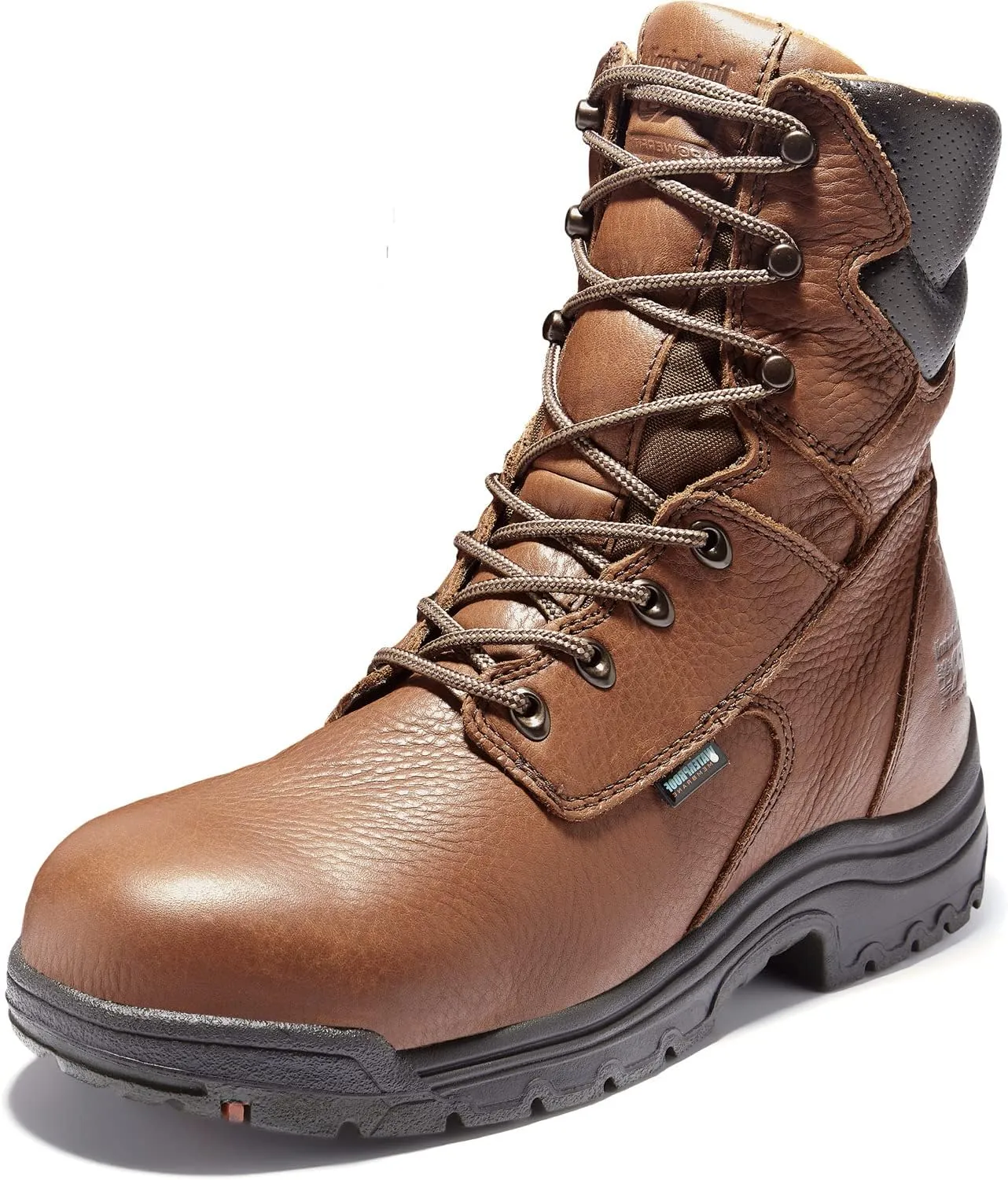 Timberland PRO mens Titan® 8" Alloy Safety Toe Waterproof Industrial Work Boot, Brown, 10.5 US
