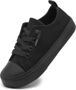 Toddler Little Kid Cushioned Canvas Shoes Slip On Sneakers Soft and Durable