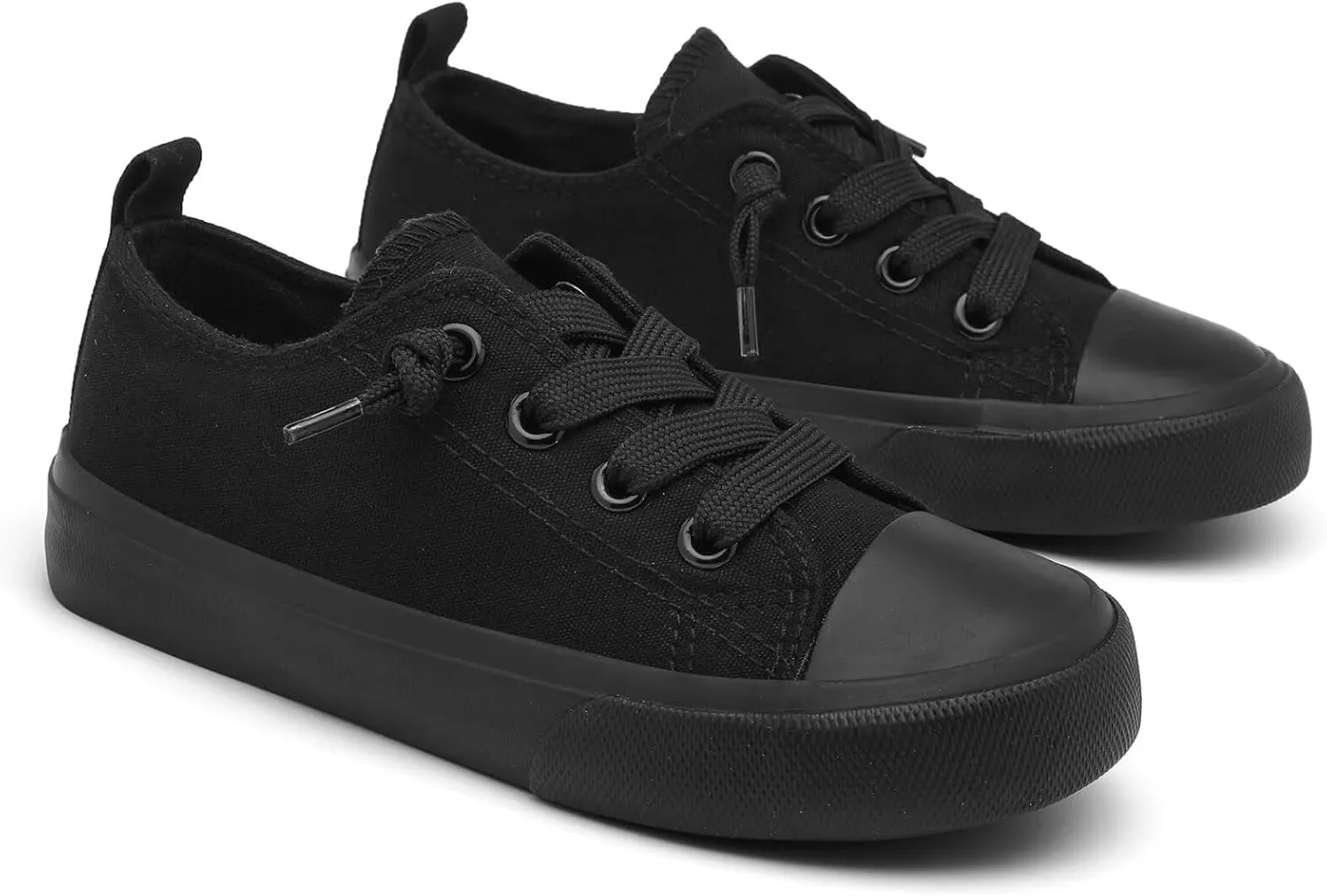 Toddler Little Kid Cushioned Canvas Shoes Slip On Sneakers Soft and Durable