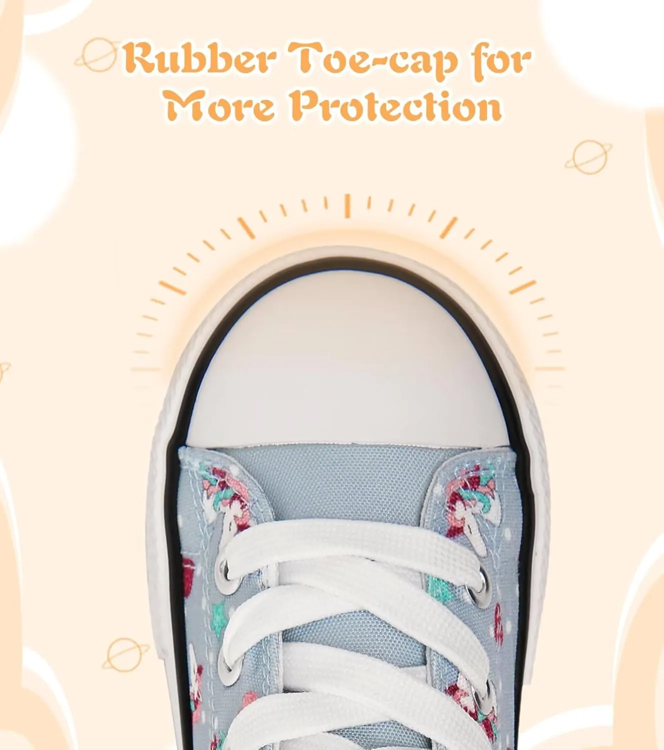Toddler Little Kid Cushioned Canvas Shoes Slip On Sneakers Soft and Durable