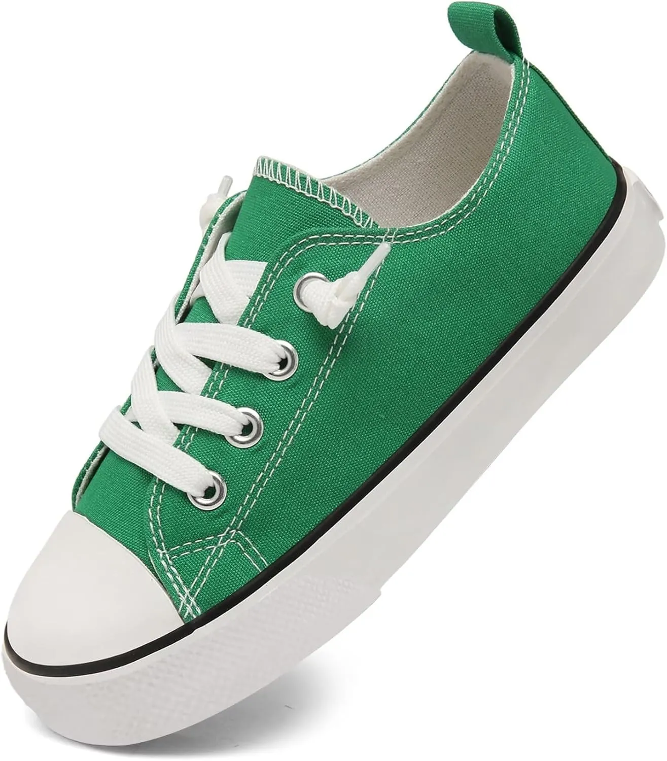 Toddler Little Kid Cushioned Canvas Shoes Slip On Sneakers Soft and Durable