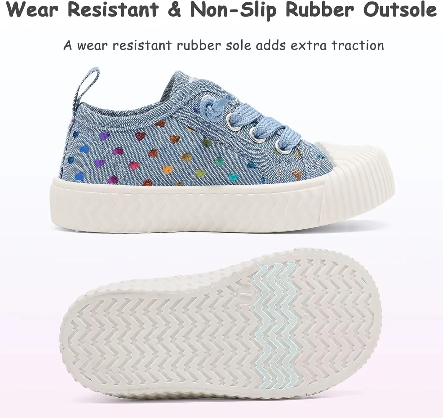 Toddler Shoes Boys Girls Slip On Canvas Sneakers