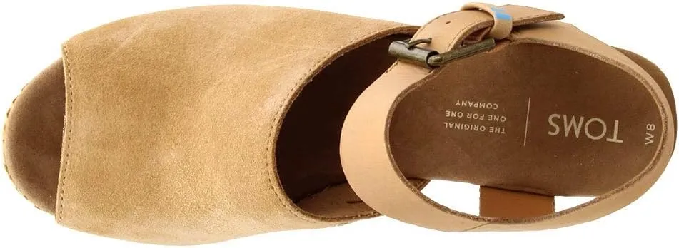 TOMS Womens Alpargata Slip On Flats Casual - Blue